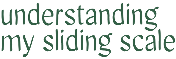 understanding my sliding scale
